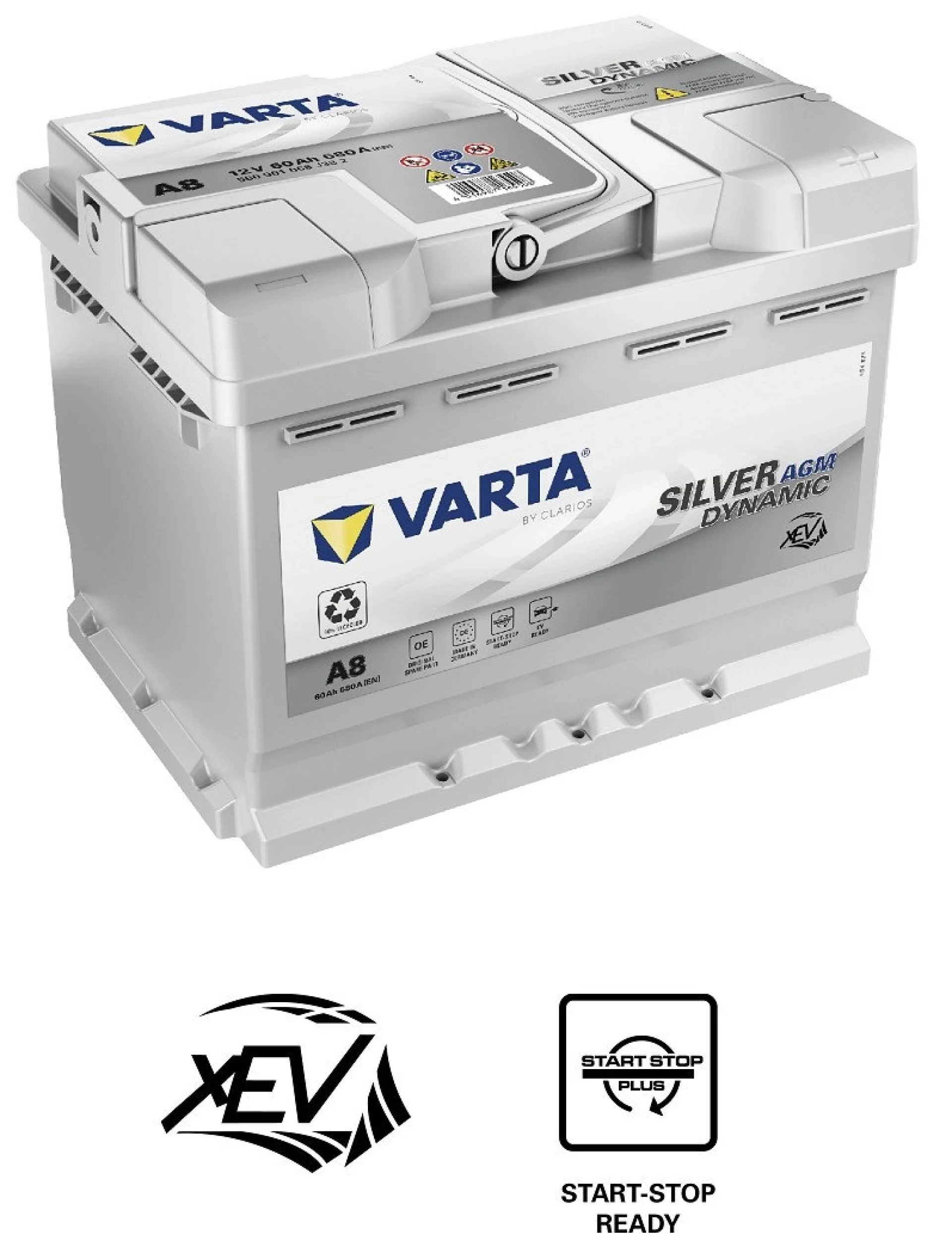 Varta+Silver+Dynamic+60Ah+560+901+068+AGM+%28VRLA%29